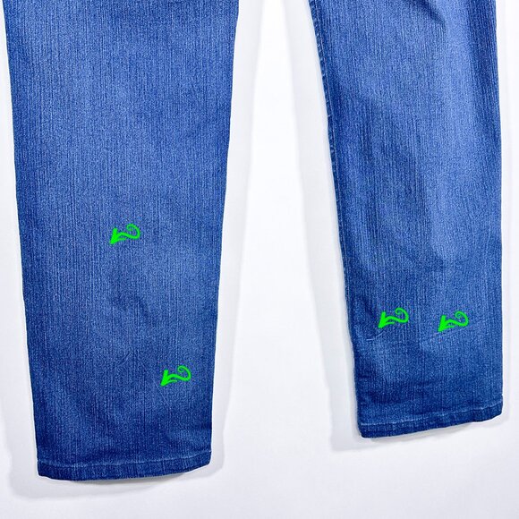 Fabulously Slimming By Chicos Blue Jeans Size Chicos Size 1.5 US Size M 10 - Picture 12 of 17